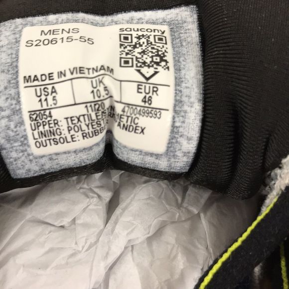 Saucony Mens Ride 14 Running Shoe ROCKFACE Topaz 11.5 US - Picture 5 of 6